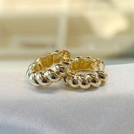 Brinco Argolinha Croissant