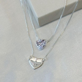 Escapulário em Zircônia e Espirito Santo