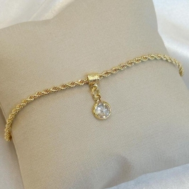 Pulseira Cordão Baiano com Ponto de Luz