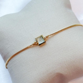 Pulseira Pedra Azul Bebe