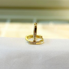 Brinco Argolinha Quadrada G