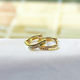 Brinco Argolinha Quadrada M