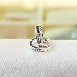 Brinco Argolinha Quadrada P