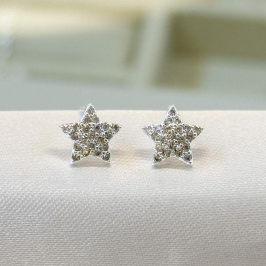 Brinco Estrelinha Cravejada