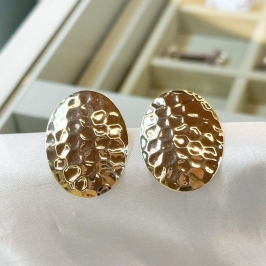 Brinco Oval Martelado