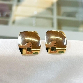 Brinco Quadrado Abaulado