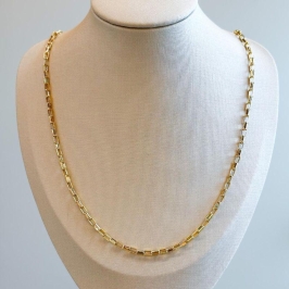 Colar Elos Retangulo P