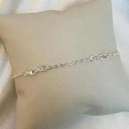 Pulseira Cadeadinho Três Navetes