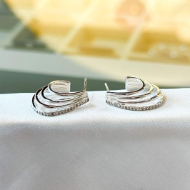 Brinco Argola Quatro Linhas