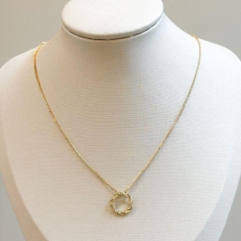 Colar Círculo Torcido Vazado