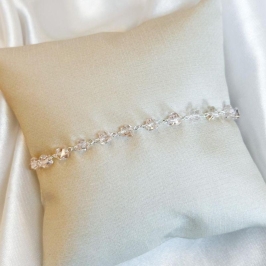 Pulseira Cristais Rosa