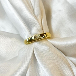 Anel Coraçãozinho Cravejado