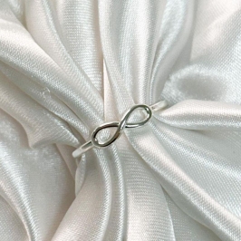 Anel Infinito Liso Vazado