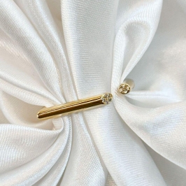 Anel Reto Zircônia Canto