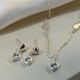 Conjunto Coraçãozinho Pendurado