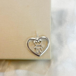 Pingente Menino Coração