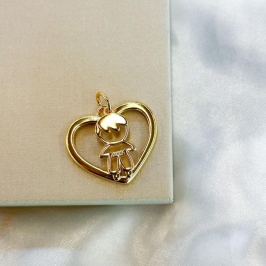 Pingente Menino Coração