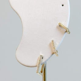 Trio Quadrados Cravejados