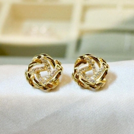 Brinco Nó Cravejado