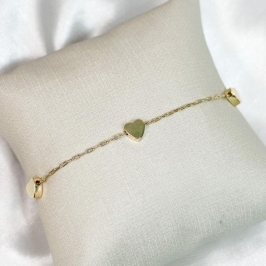 Pulseira Corações Lisos