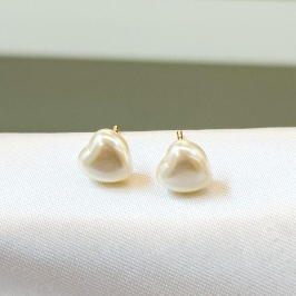 Brinco Coração Pérola