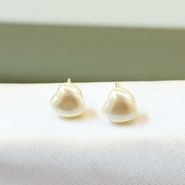 Brinco Coração Pérola