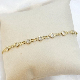 Pulseira Zircônias Redondas