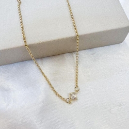 Tornozeleira Zircônia Quadrada