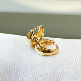 Brinco Argolinha Lisa Gota (M do Trio)