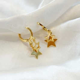 Brinco Articulado Duas Estrelas