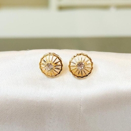 Brinco Circulo Zircônia no Meio