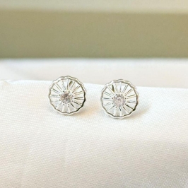 Brinco Circulo Zircônia no Meio