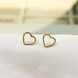 Brinco Coração Vazado