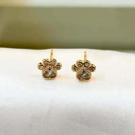 Brinco Patinha Zircônia