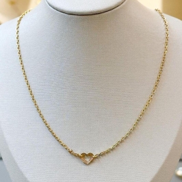 Colar Coração Vazado