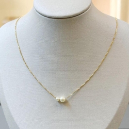 Colar Duas Pérolas