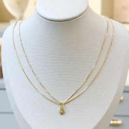 Colar Duplo Coração