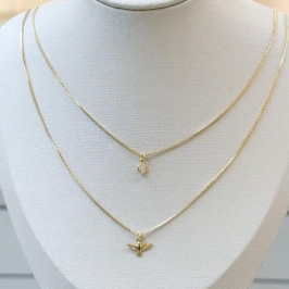 Colar Duplo Espirito Santo