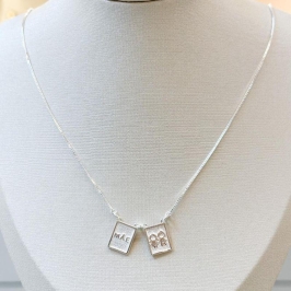 Colar Plaquinha Casal