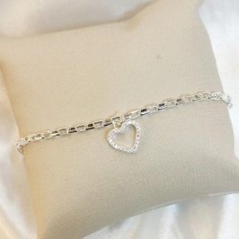 Pulseira Cartier Pingente Coração