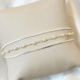 Pulseira Triplo Pérola