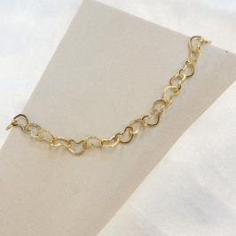 Tornozeleira Corações Vazados