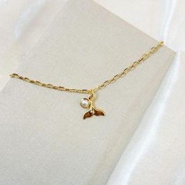 Tornozeleira Pingente Cauda de Sereia