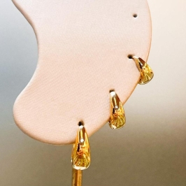 Trio Argolinha Lisa Gota