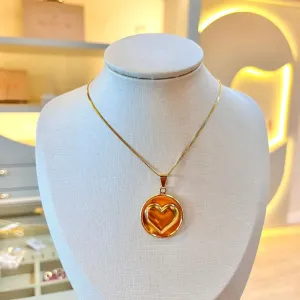 Colar Medalha Coração