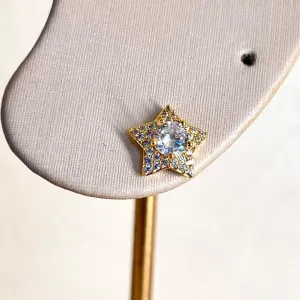 Brinco Estrelinha Cravejada