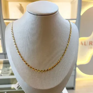 Colar Elos Achatados Longo