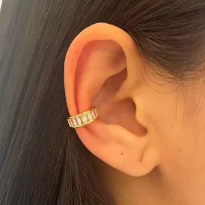 Piercing Fake Baguetes Zircônia