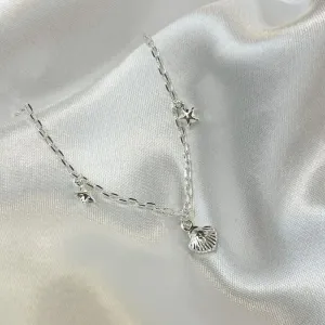 Tornozeleira Conchas e Estrelas