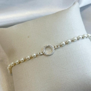 Pulseira Pérolas Circulo